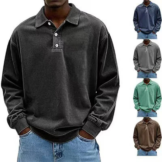 Fall Men's Long Sleeve Polo Shirts